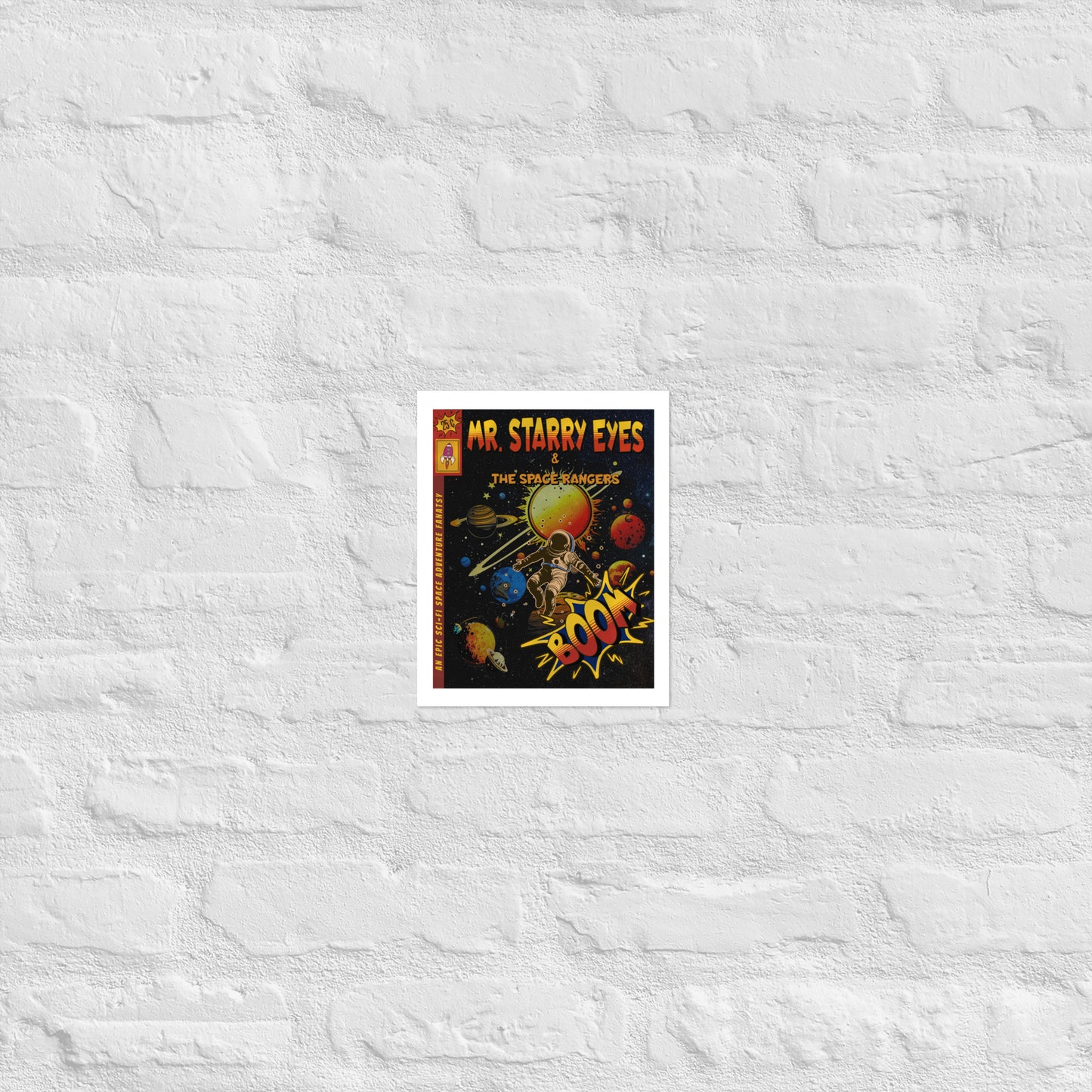 Space Rangers Comic Cover Paper Poster