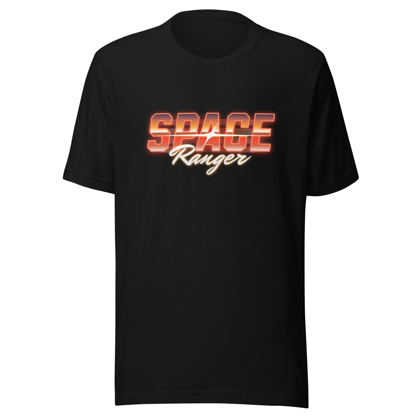 Red Neon Space Ranger Short Sleeve Shirt