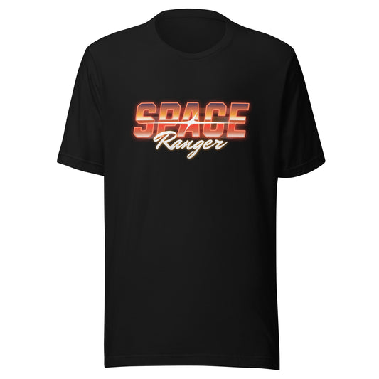 Red Neon Space Ranger Short Sleeve Shirt